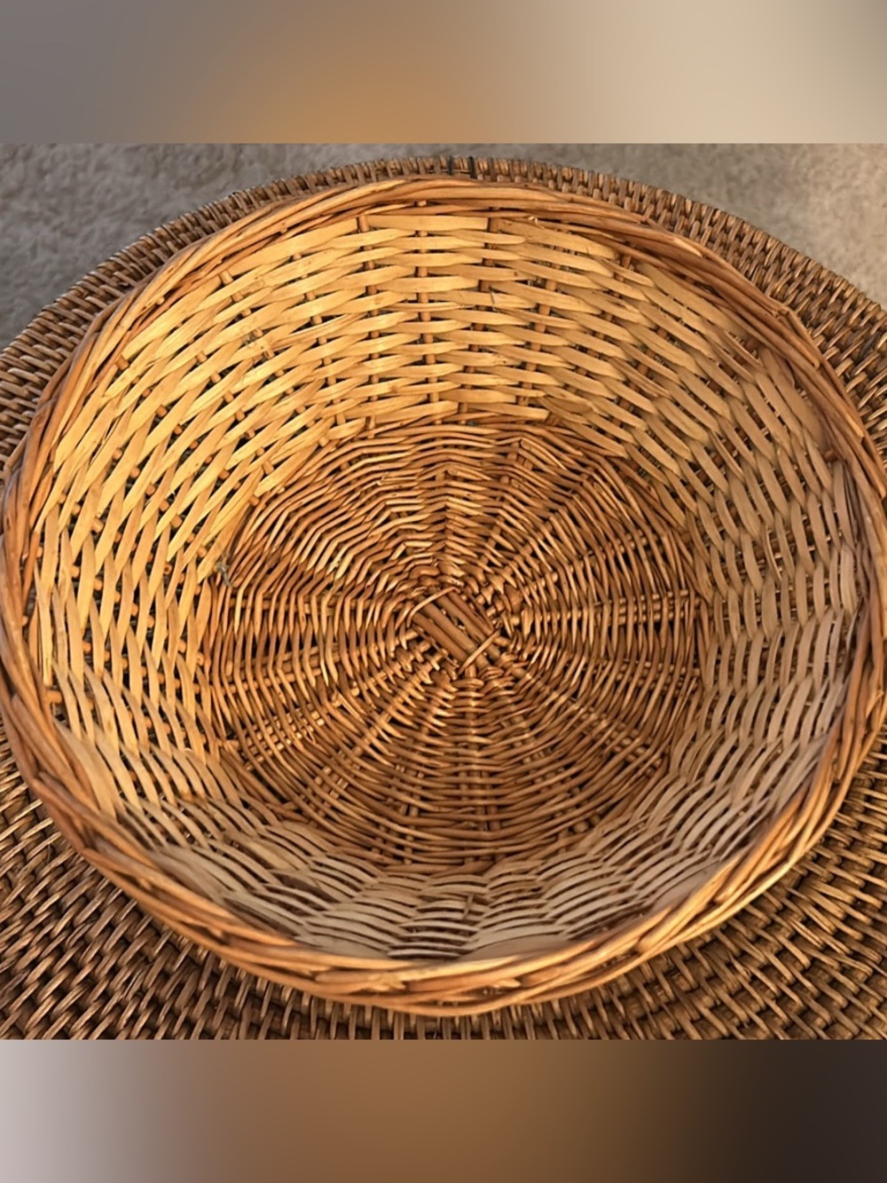 Woven Decorative Basket - Natural Brown 10 in